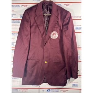 MOREHOUSE COLLEGE TIGERS VARSITY BLAZER JACKET - SZ FITS M-XL HBCU VINTAGE